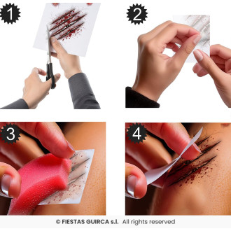 Tetování - samolepící rány