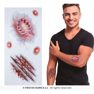 Tetování - samolepící rány