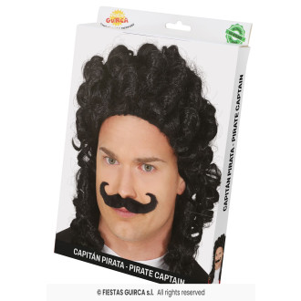 Parochňa pirátsky kapitán s fúzikmi