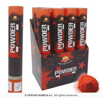 Práškové konfety 30 cm oranžové