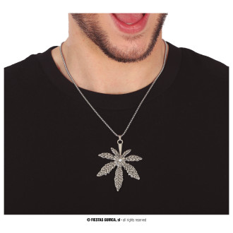 Kovový prívesok marihuana