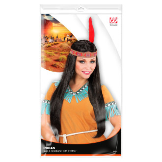 Widmann Parochňa indiánska s čelenkou a perím