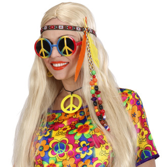 Widmann Hippie čelenka s perím a korálkami