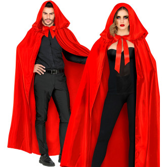 Widmann Červený saténový plášť unisex