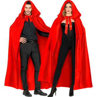 Widmann Červený saténový plášť unisex