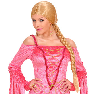 Widmann Hradná kráska blond parochňa s vrkočom