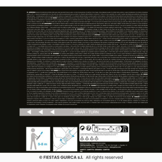 Vystreľovacie konfety modré 40 cm