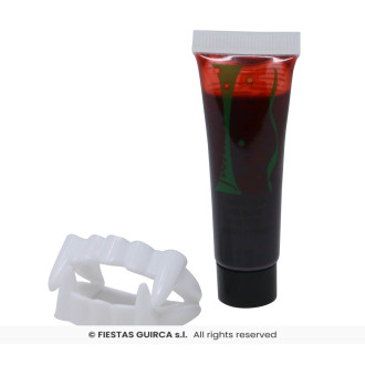 Upírie zuby fluoreskujúce