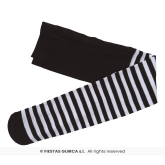 Pančucháče detské čiernobiele - prúžok