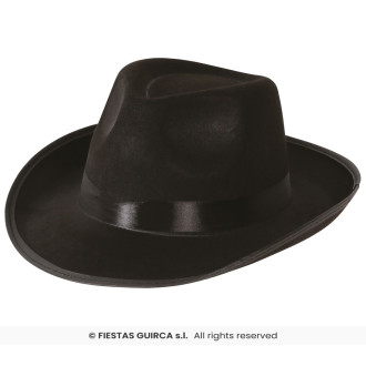 Borsalino - gangsterský klobouk černý VADA