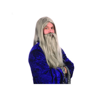 Parochňa čarodejníka šedá s dlhými fúzmi