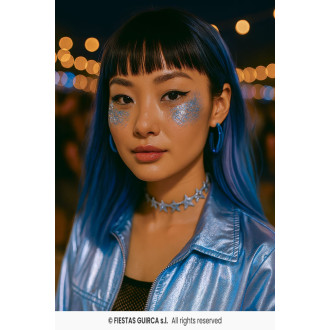 Flitrový gél strieborná