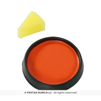 Líčidlo oranžové s aplikačnou hubkou