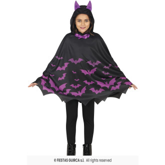 Fialové pončo netopier
