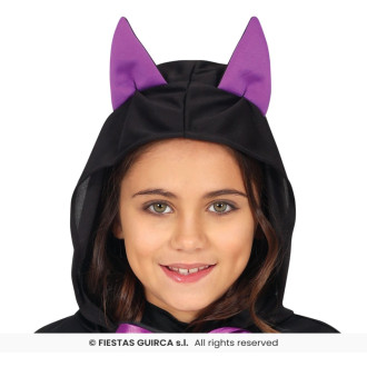 Fialové pončo netopier