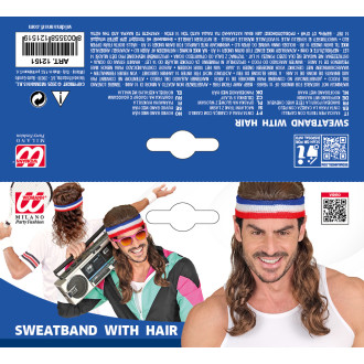 Widmann Čelenka s vlasy červeno-modro-bílá