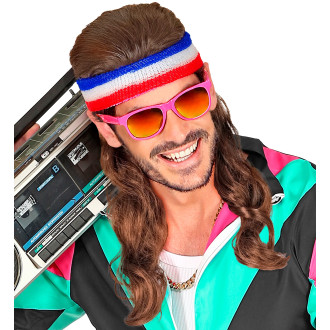 Widmann Čelenka s vlasy červeno-modro-bílá