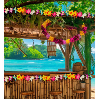 Widmann Girlanda pestrofarebná - kvety