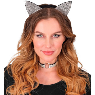 Widmann Mačka set - ušká na spone a náhrdelník