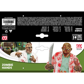 Widmann Zombie rukavice latexové