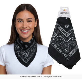 Čierna kovbojský šatka