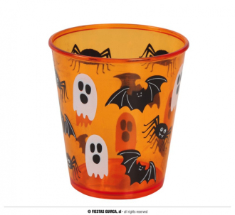 Halloween - oranžový pohár 10 cm