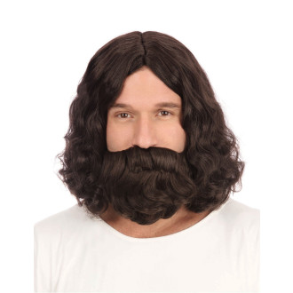 Hippie Or Jesus pánska parochňa s fúzmi